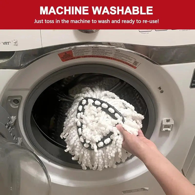 BowLift | 5-piece replacement set for spin mop – includes 3 microfiber mop cloths + 2 brushes for thorough cleaning!