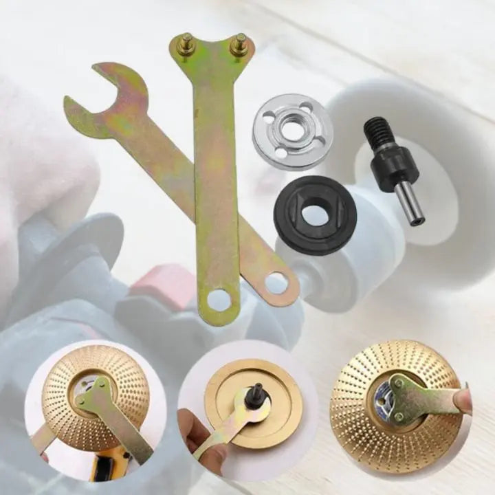 BowLift | 5-pc Drill Angle Grinder Adapter – Cutting & Polishing Rod