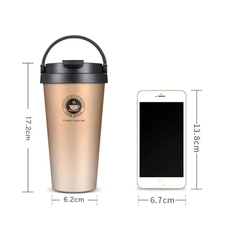 BowLift | Insulated stainless steel travel mug | 500 ml leak-proof & double-walled