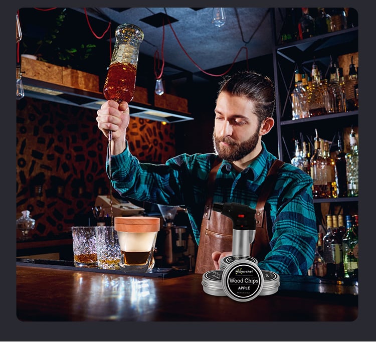 BowLift | Cocktail Smoker with 8 flavors -Bourbon Whiskey Gifts for Men