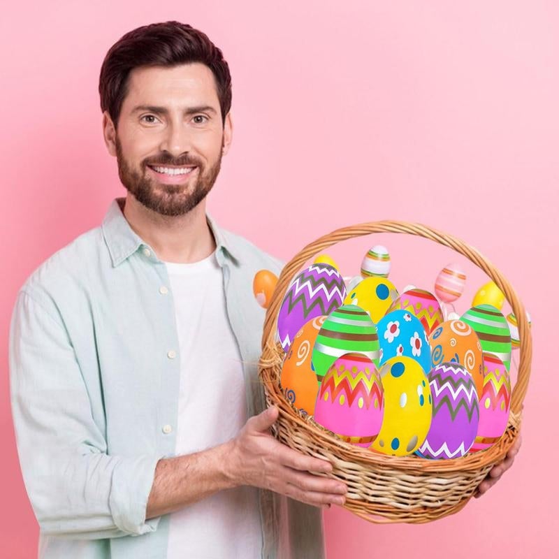 BowLift | 24 Pack Prefilled Easter Eggs with Squeeze Toys