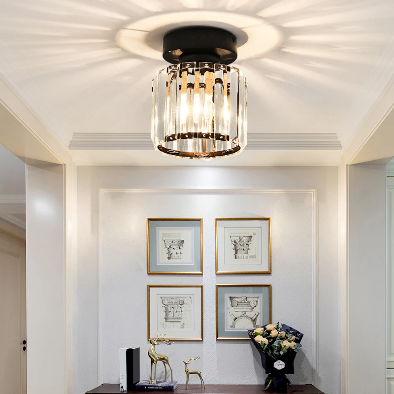 BowLift | Ceiling Light Crystal Flush Mount Modern Fixture