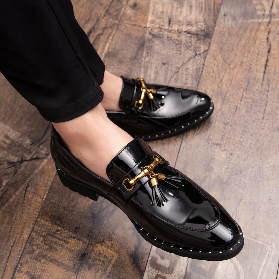 Tassel Loafers with Classic Metal Bit