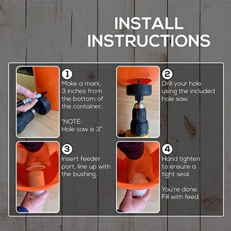 BowLift | Feeding Kit Special Tools For Breeding Chickens Ducks Poultry Accessories