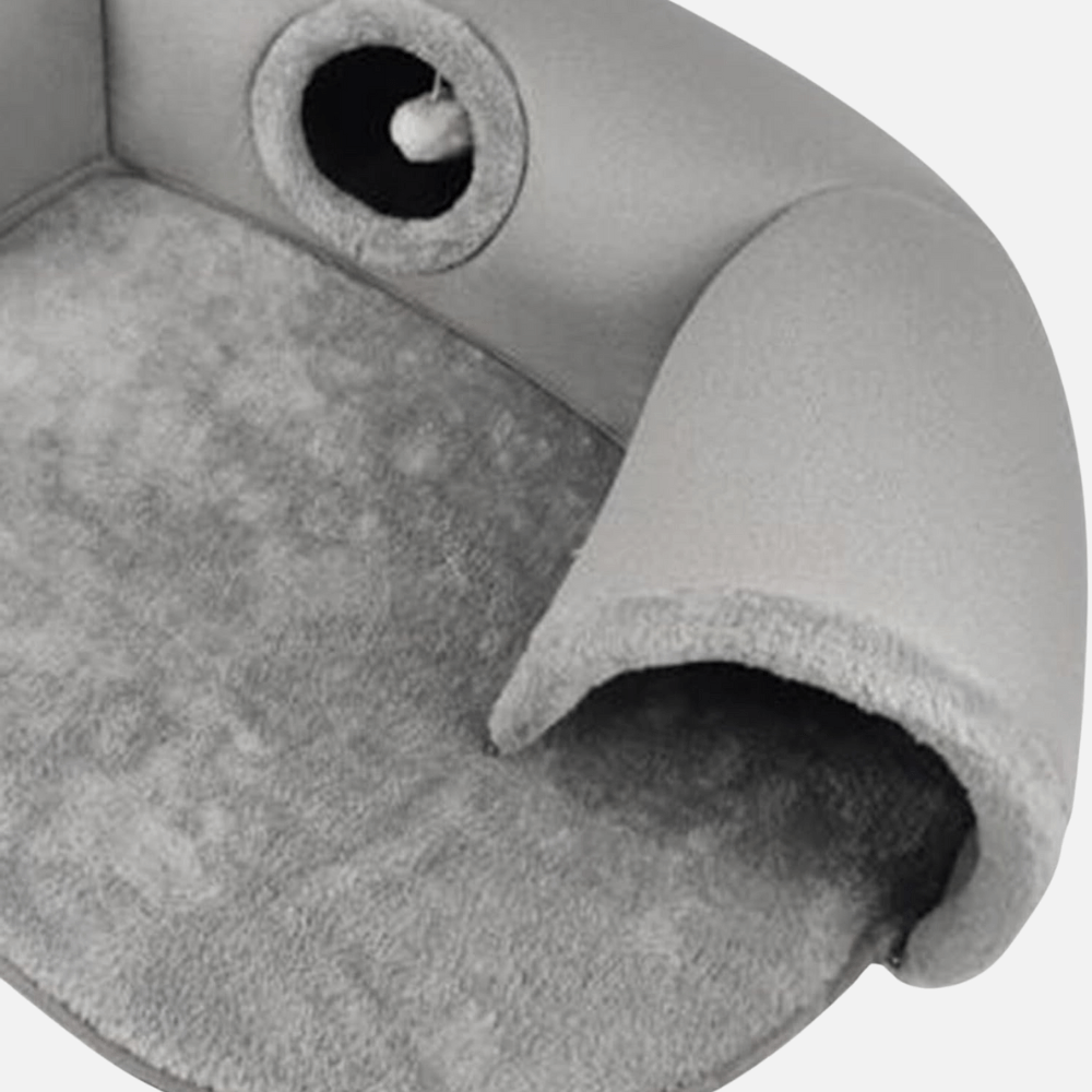 KittyPlay 3-in-1 Cat Tunnel Bed