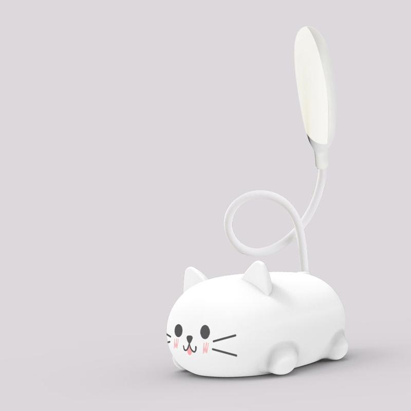 BowLift | Mini Cartoon Cat LED Eye Protection Reading Lamp USB Rechargeable Desk Lamp