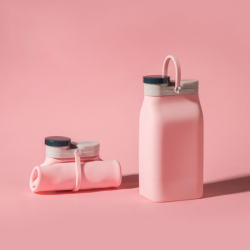 BowLift | Portable Silicone Water Bottle, with High-Temperature Resistant Design, Easy to Clean, Foldable, Large Capacity and Food Grade Silicone, for Travel, Sports, Camping and More