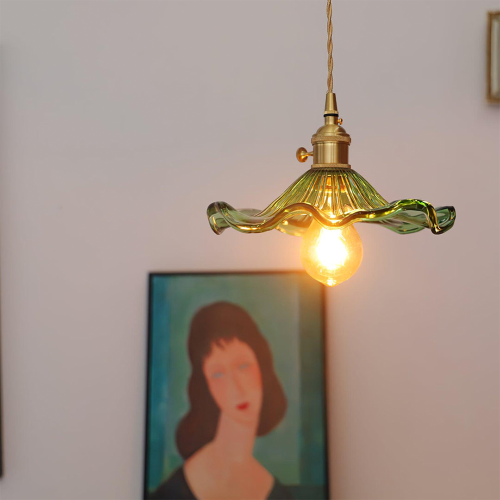 BowLift | Chic Hibiscus Glass Pendant Lamp