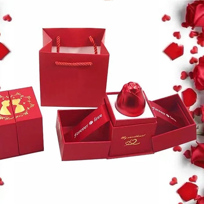 BowLift | I love you Roses Bloom Necklace in 100 languages gift set