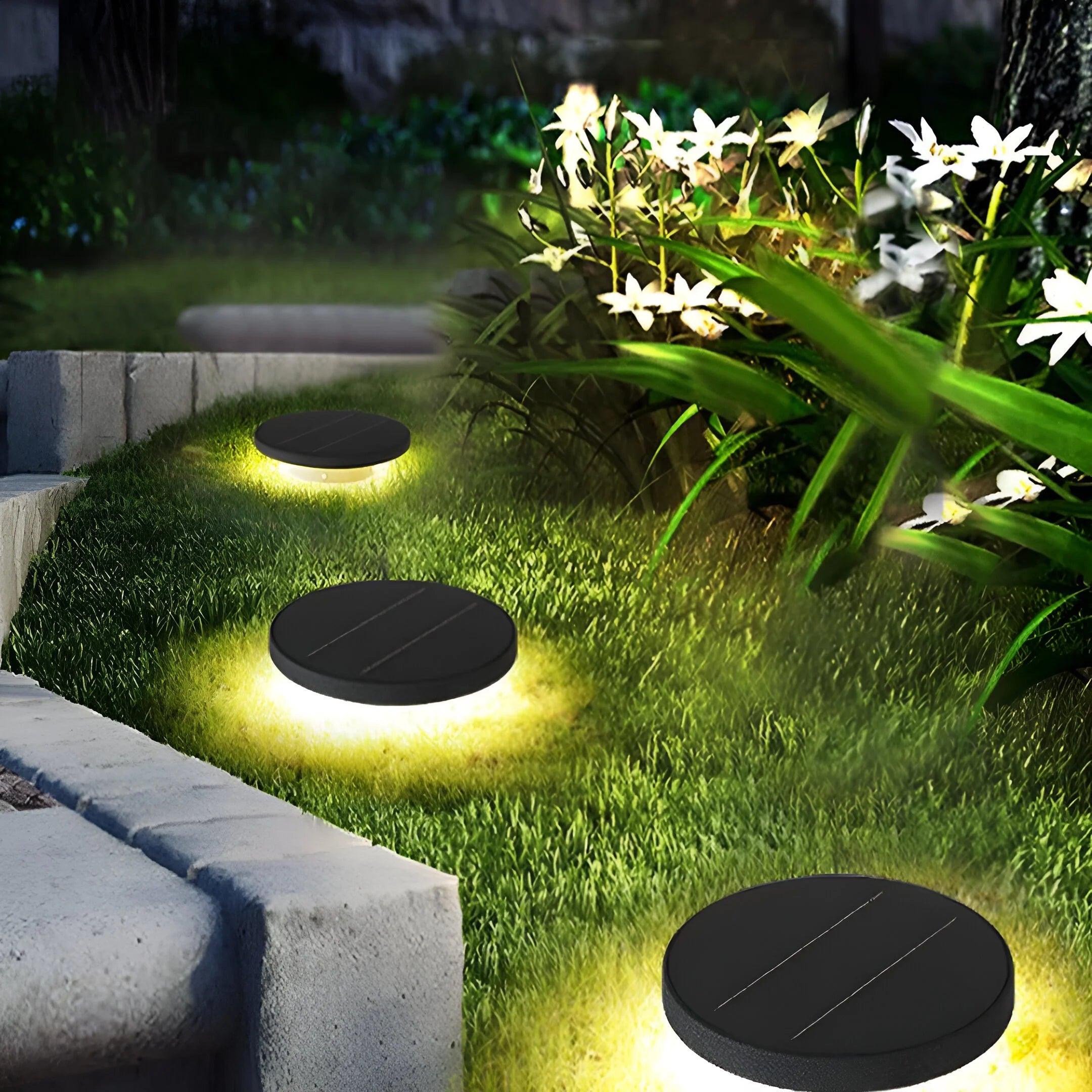 LumeDisc – Solar Round LED Garden Light