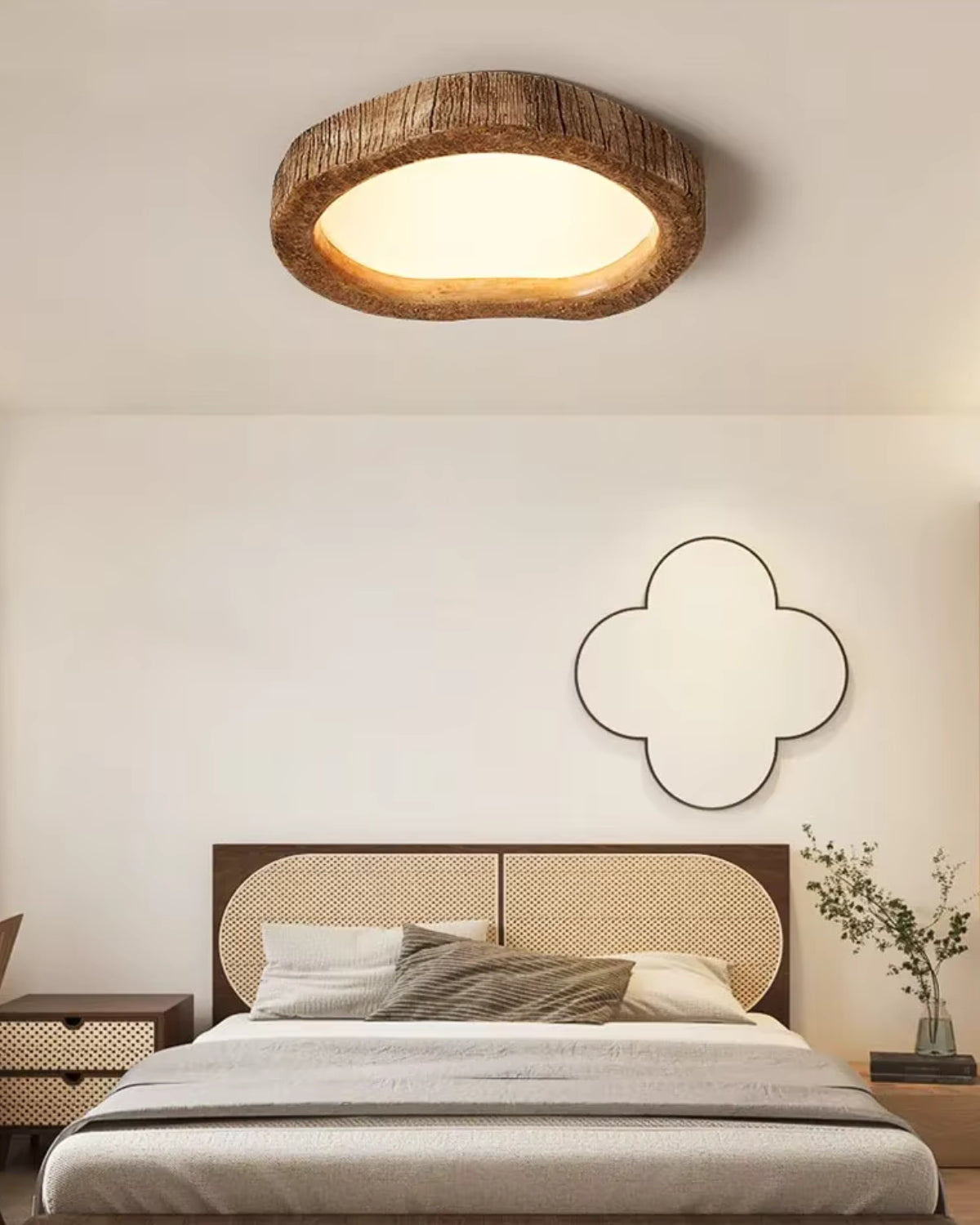 BowLift | Ceiling Lamp with Wooden Elements and Subtle Glow