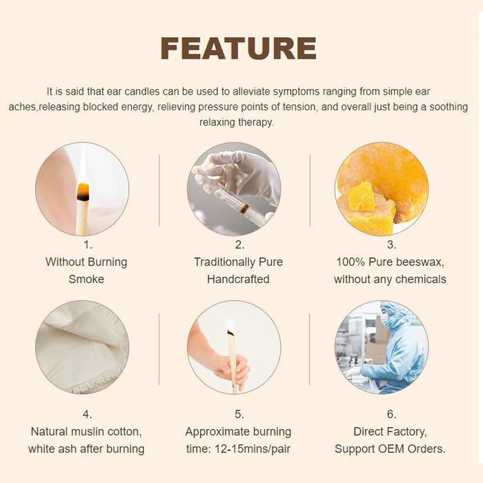 BowLift | Flared Beeswax Ear Candles