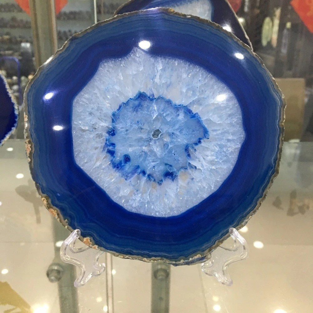 BowLift | Blue Agate Crystal Disc