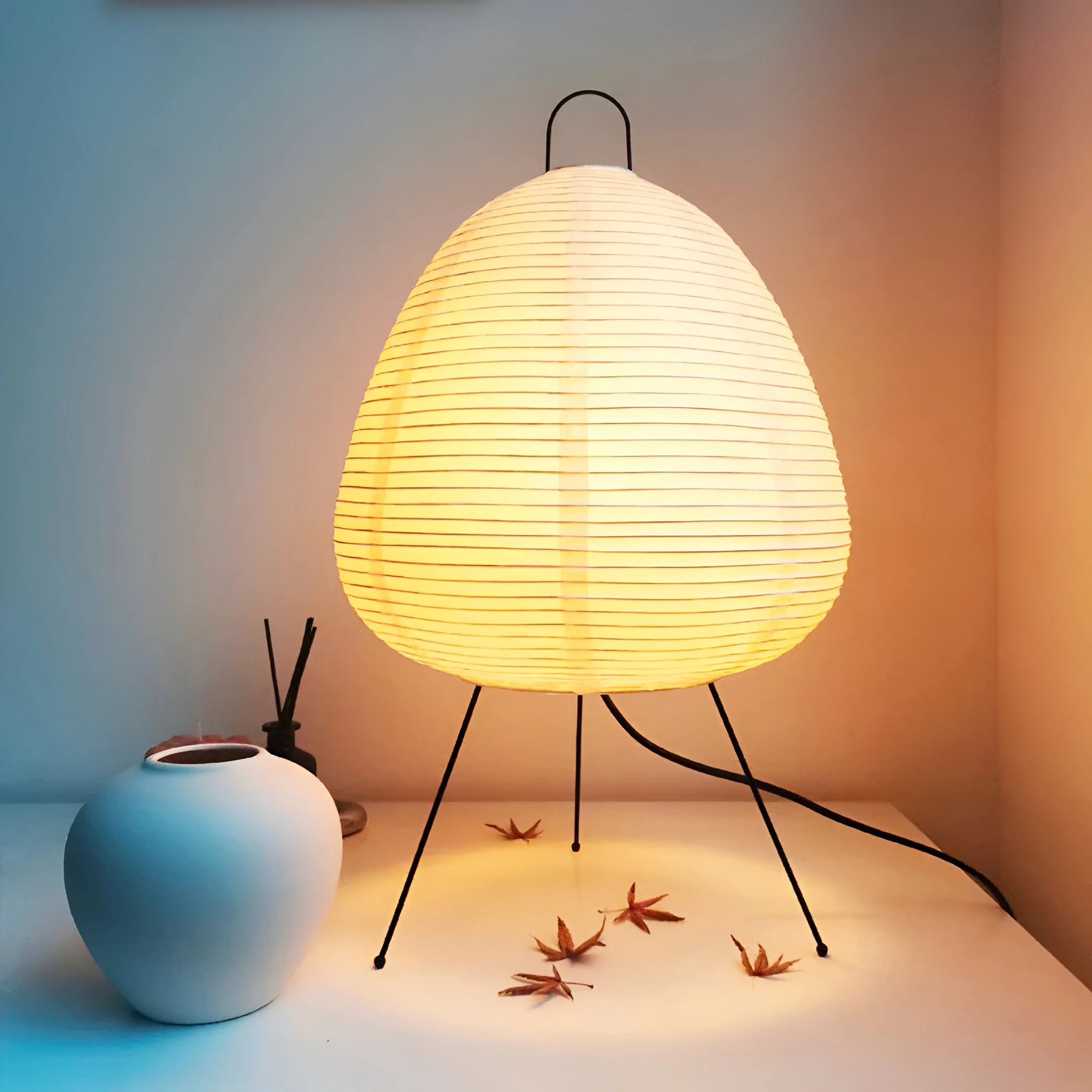 ZenGlow – Handwoven Lantern Table Lamp