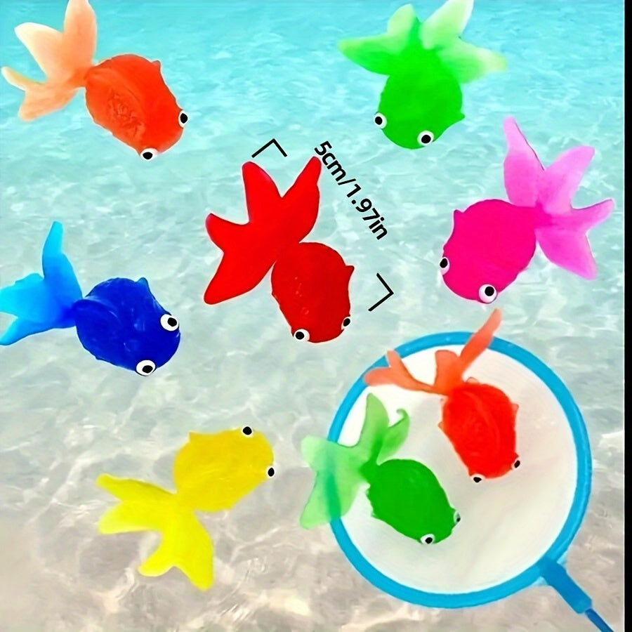 BowLift | Bath Toys Floating Rubber Fish Set 12-Pack