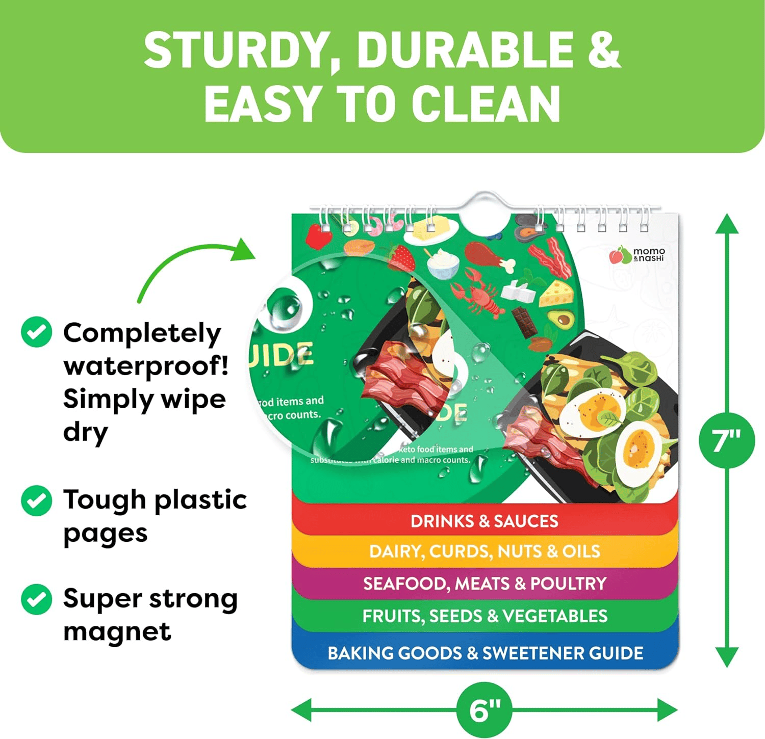 BowLift | Air Fryer Cheat Sheet Magnets Cooking Instructions Booklet