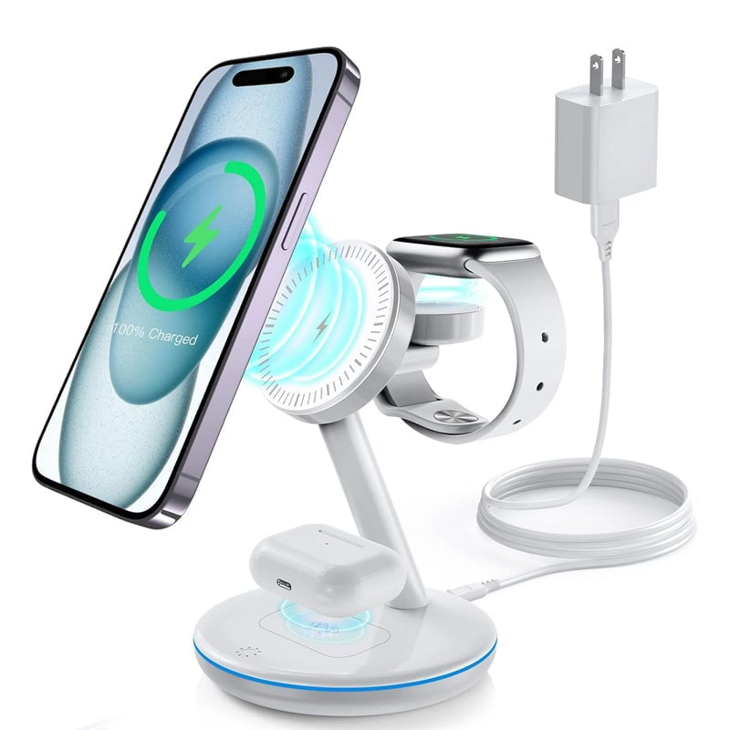 BowLift | Folding magnetic 3-in-1 wireless charger