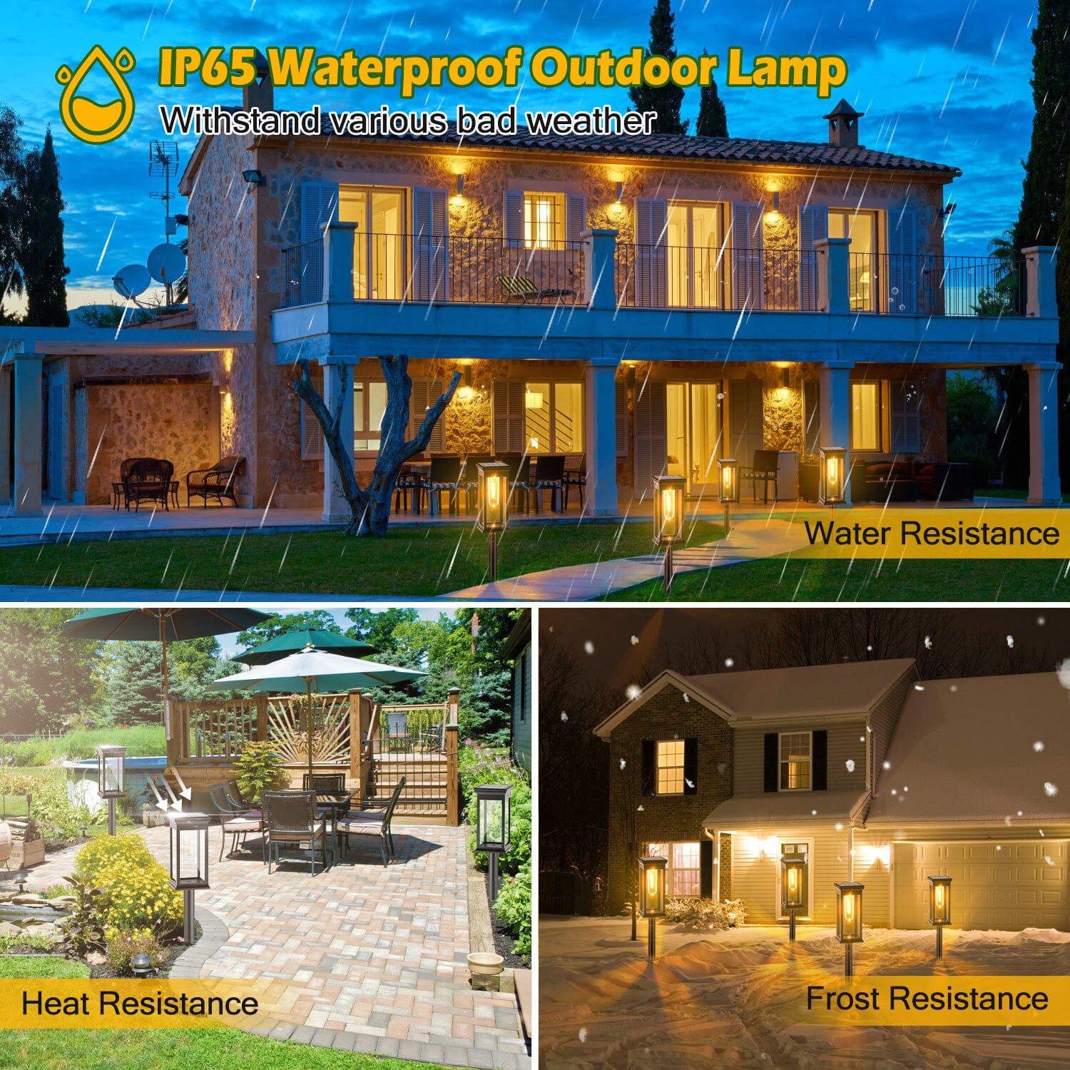 BowLift | 6-Pack: Solar-powered garden lighting IP65 waterproof automatic on off