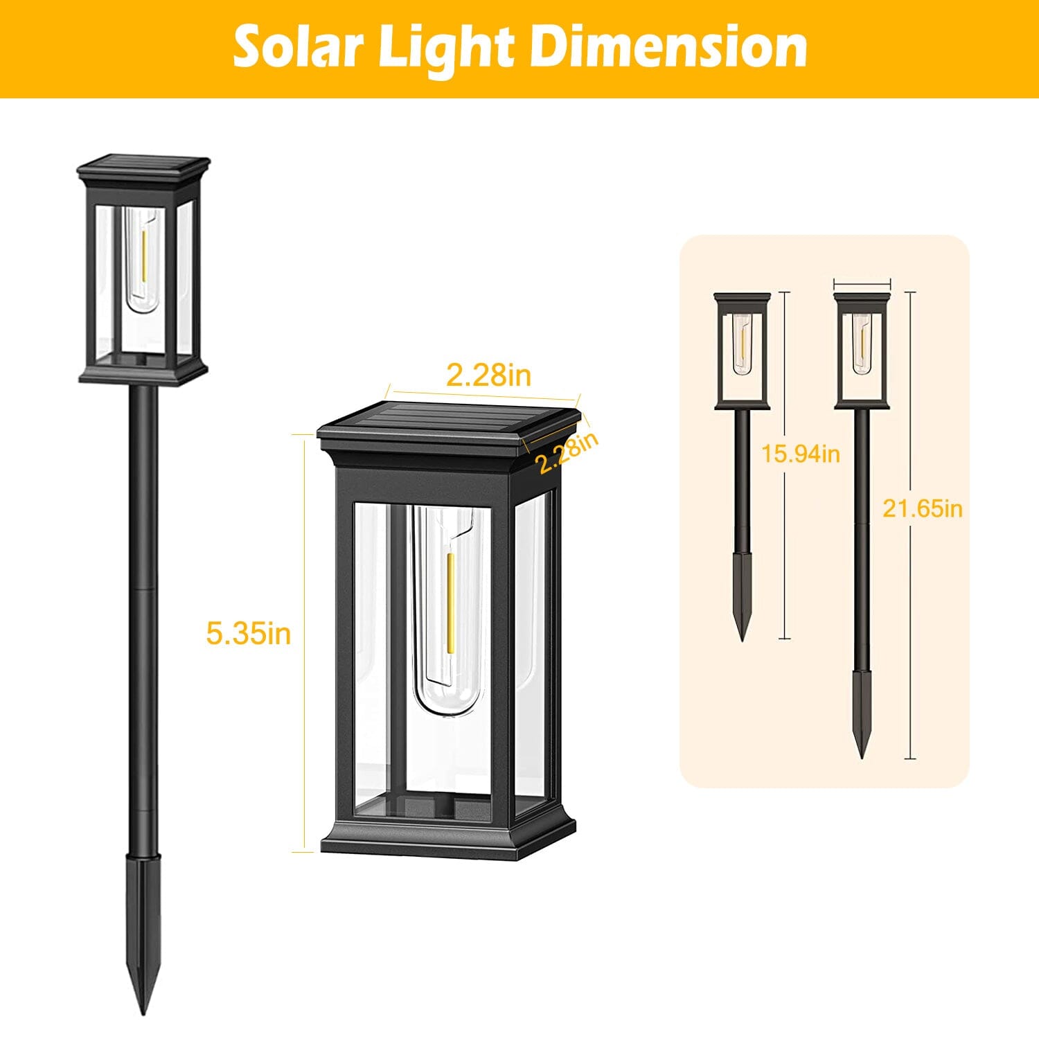 BowLift | 6-Pack: Solar-powered garden lighting IP65 waterproof automatic on off