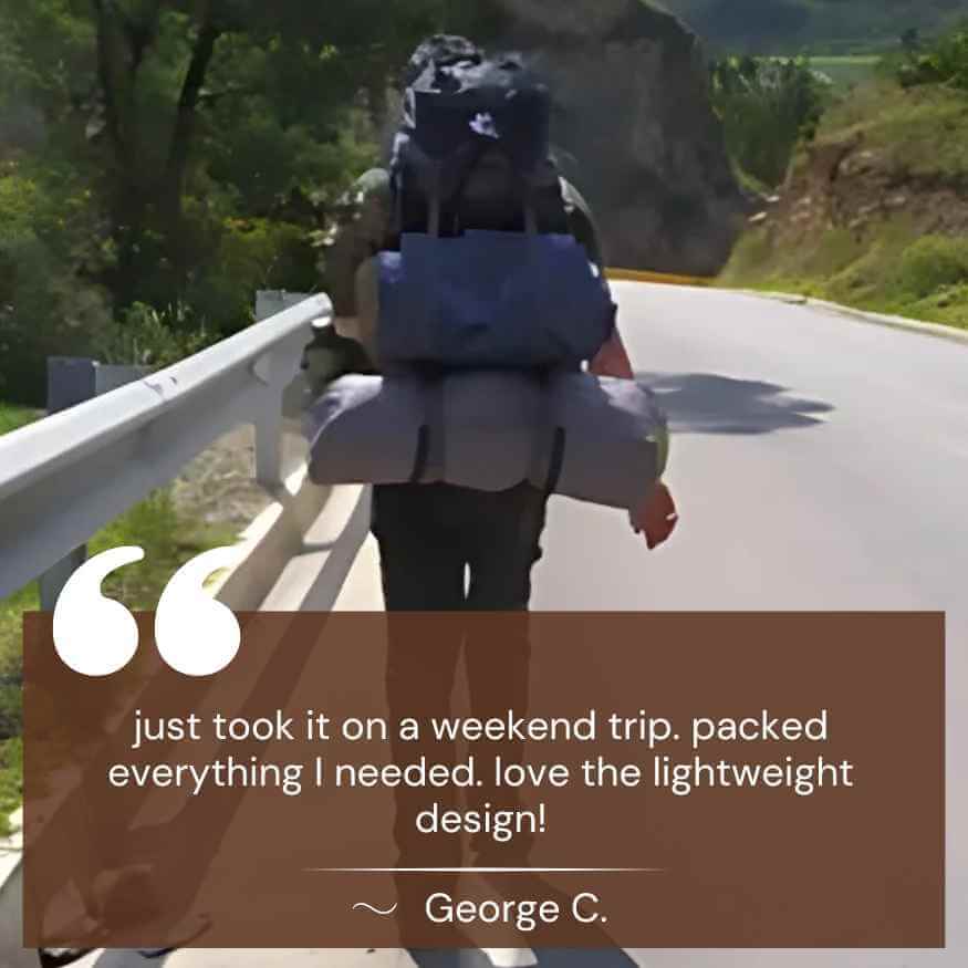 BowLift | 60L Waterproof Hiking Backpack | Lightweight, Ergonomic Design & Smart Storage for Day Hikes and Expeditions