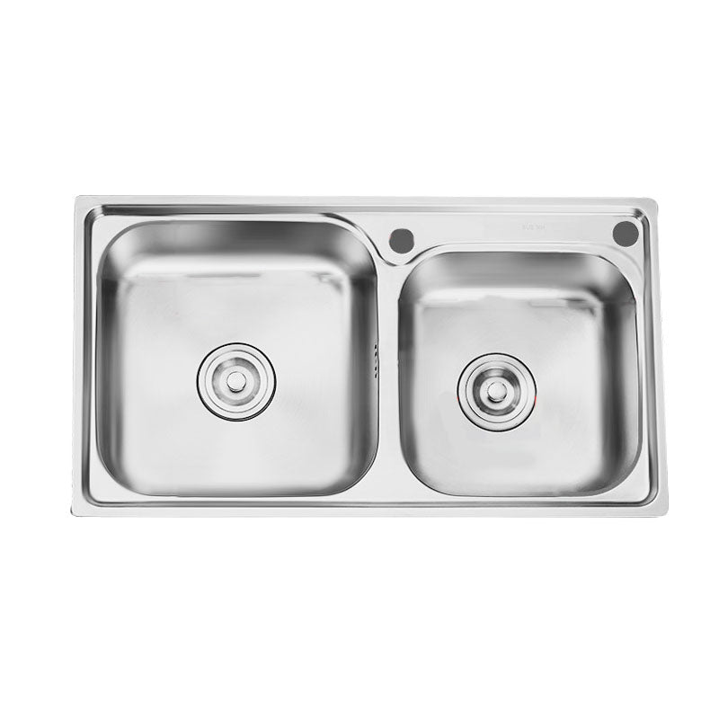 BowLift | Classic Style Kitchen Sink Stainless Steel Kitchen Sink with Drainage Hole Kit