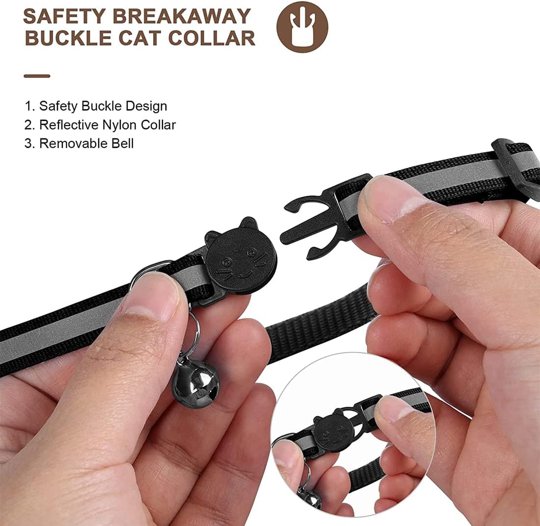 BowLift | Cat GPS Tracker Collar | Quick Release Closure, Reflective Design & Durable for Outdoor Safety Adventures