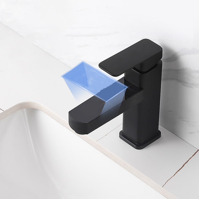 BowLift | Contemporary sink faucet Digital display Monochrome Low arch basin Bathroom sink