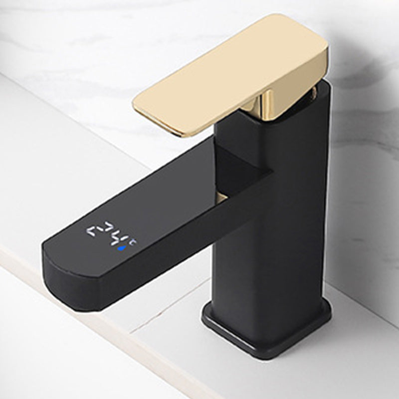 BowLift | Contemporary sink faucet Digital display Monochrome Low arch basin Bathroom sink