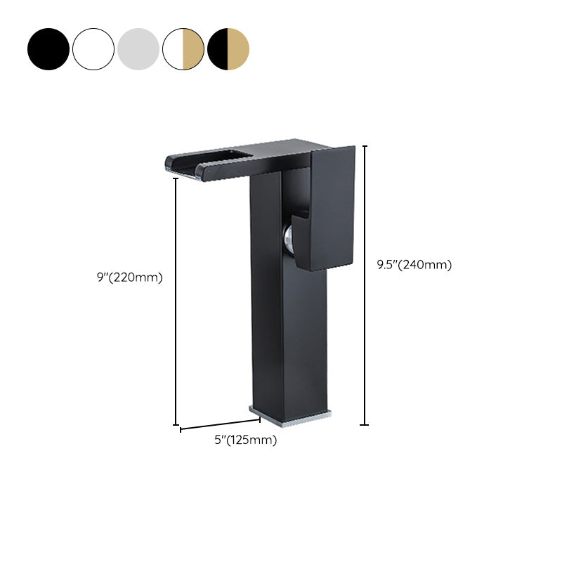 BowLift | Contemporary Sink Faucet Solid Color Low Arc Bathroom Sink Faucet