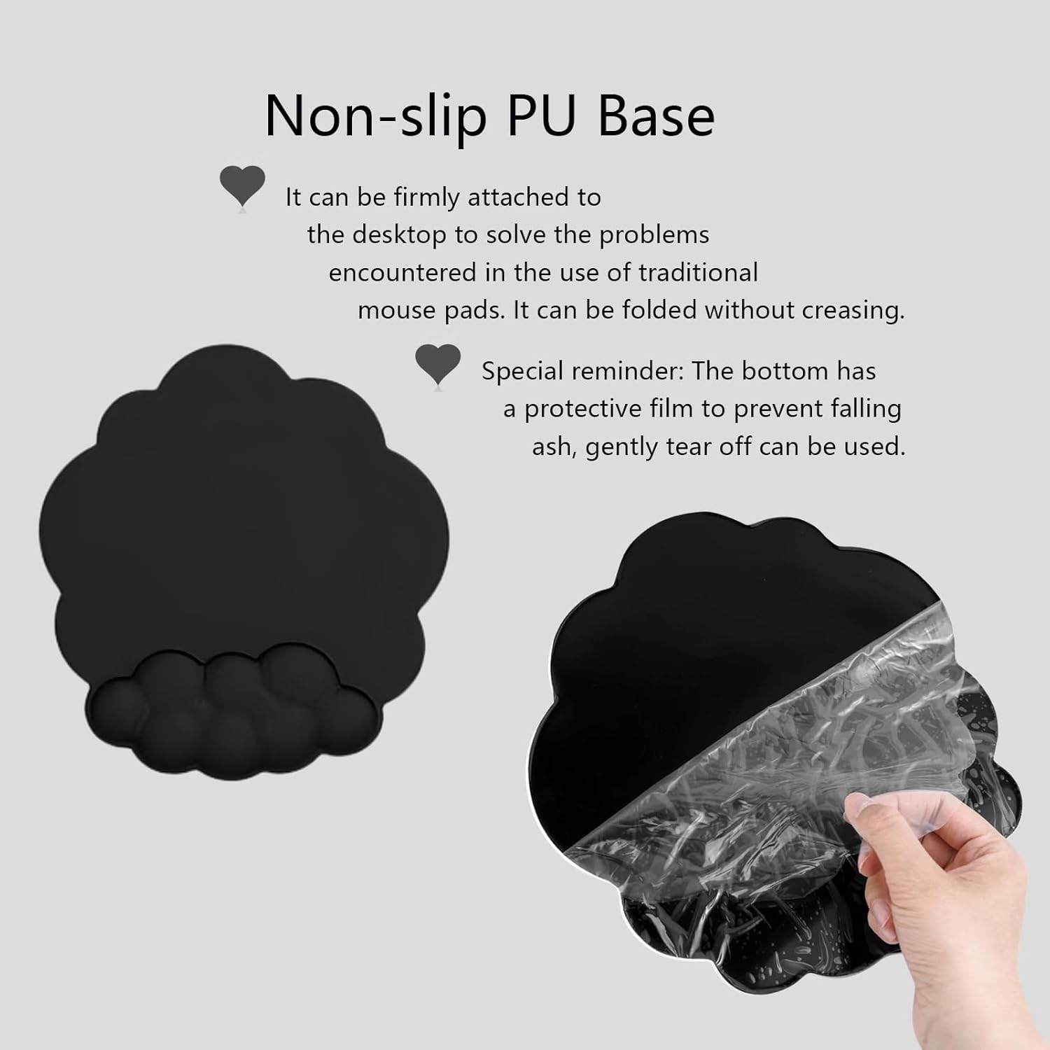 BowLift | Cloud-Shaped Ergonomic Wrist Rest Set with Mouse Pad & Coaster – Zeyora