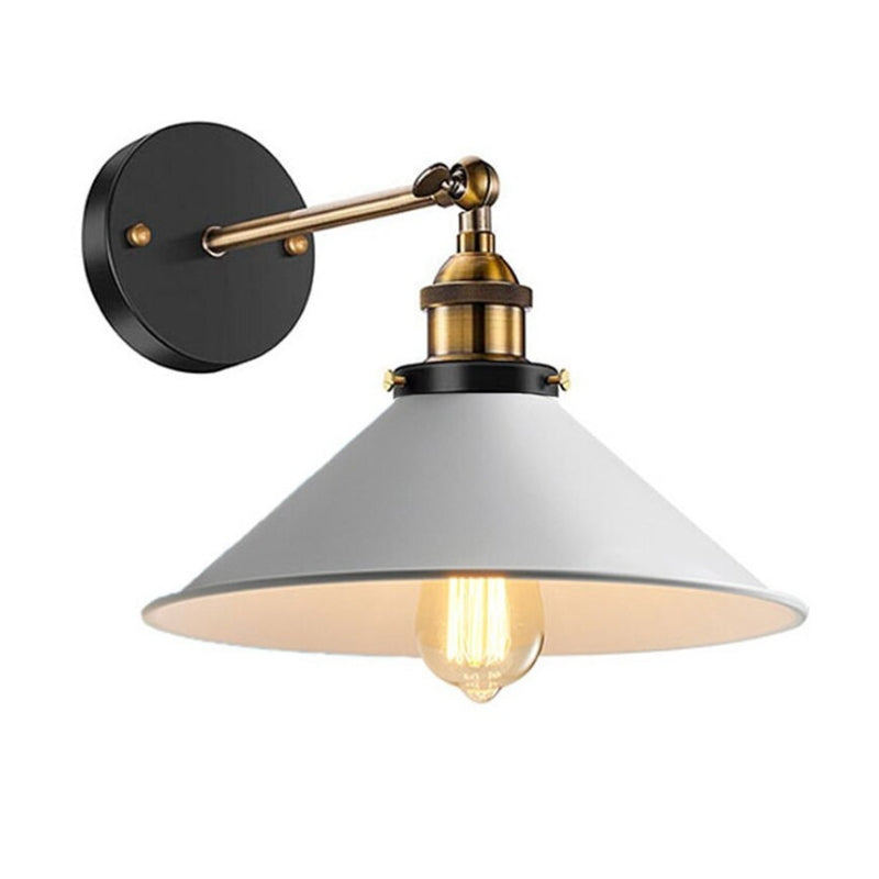 BowLift | White Industrial Vintage Wall Sconce Light