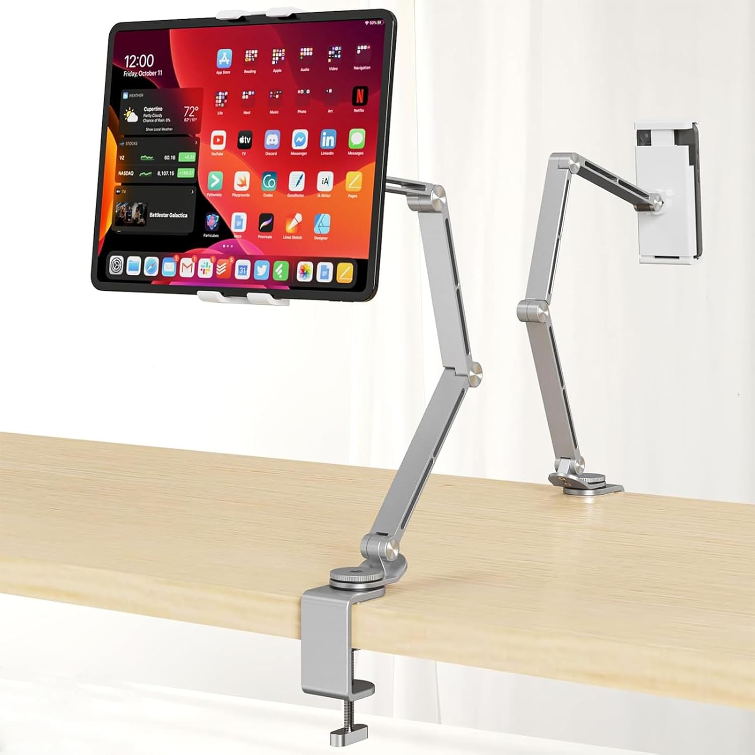 BowLift | Adjustable Aluminum Tablet Desk Stand with 360° Rotation – Movaro