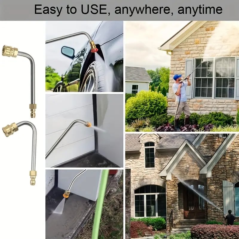 BowLift | 4000 PSI Telescoping High Pressure Washer Wand Set for Gutter & Roof Drainage & Walls Cleaning