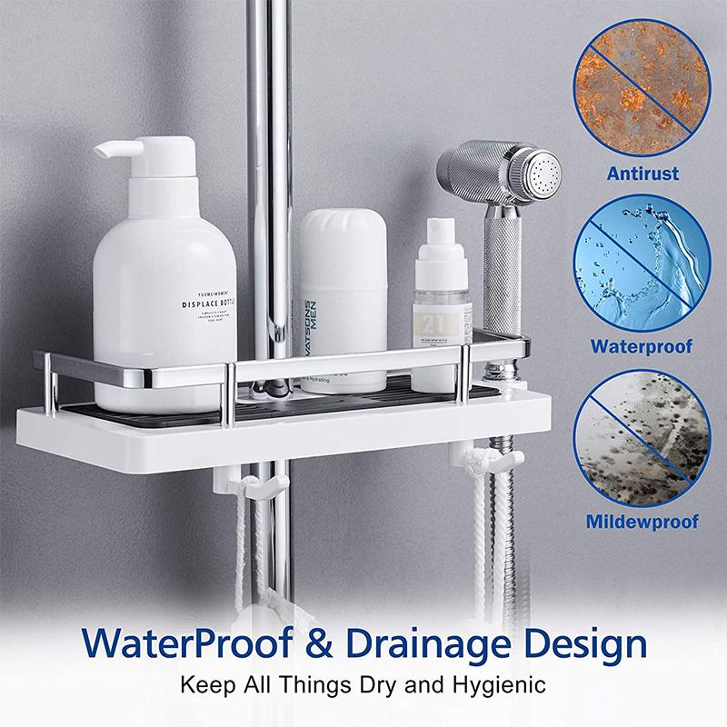 BowLift | Bathroom Pol-Shower Shelf Holder
