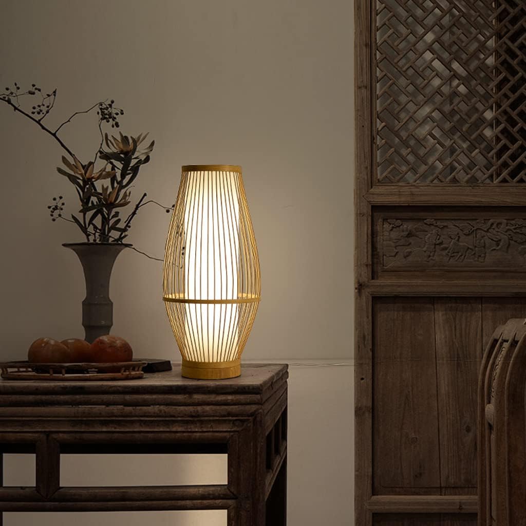 BowLift | Zen-Inspired Bamboo Table Lamp for Bedroom and Living Room