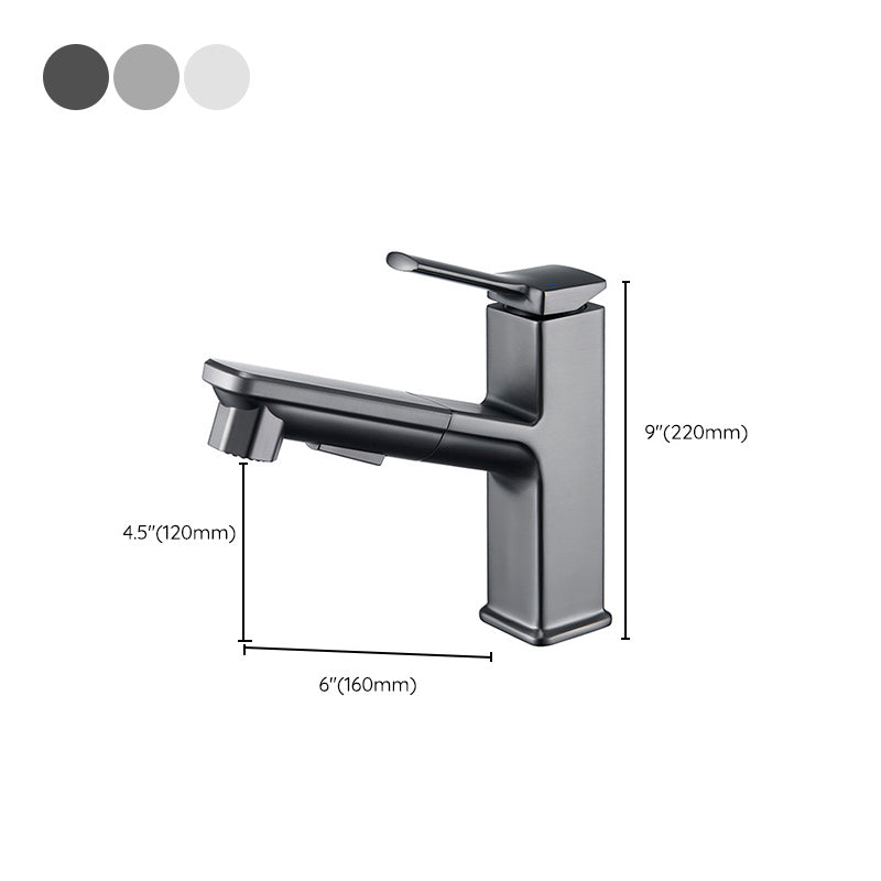 BowLift | Contemporary Container Faucet Lever Handles Low Arc Copper Container Faucet