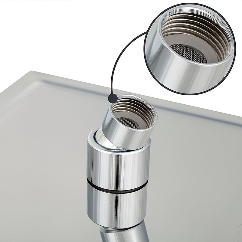 BowLift | Wall Mounted Fixed Shower Head Modern Style Metal Shower Head