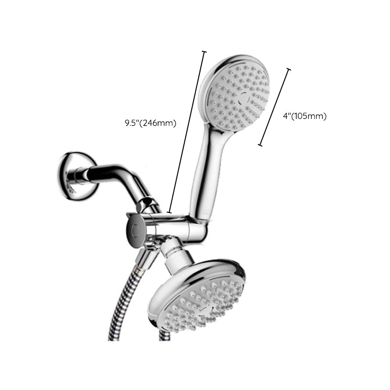 BowLift | Wall-mounted Dual Shower Traditional Round Dual Shower Heads