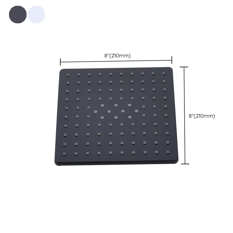 BowLift | Contemporary Style Shower Head Plastic Fixed Shower Head in Round and Square Shape