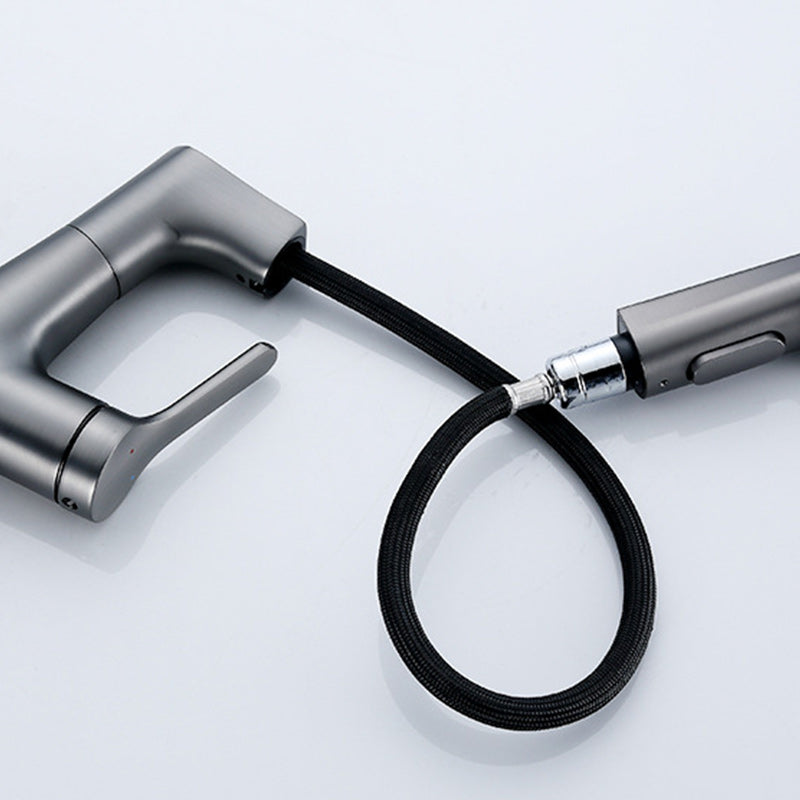 BowLift | Contemporary Style Center Sink Faucets Lever Handles Faucets for Bathroom