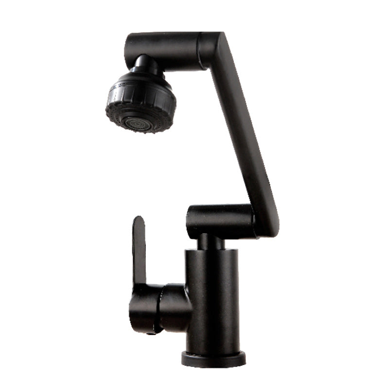 BowLift | Swivel Spout Bathroom Faucet Single Hole Basin Faucet with Lever Handle