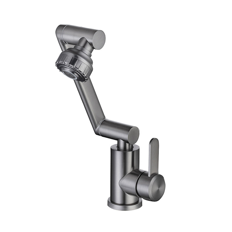 BowLift | Swivel Spout Bathroom Faucet Single Hole Basin Faucet with Lever Handle
