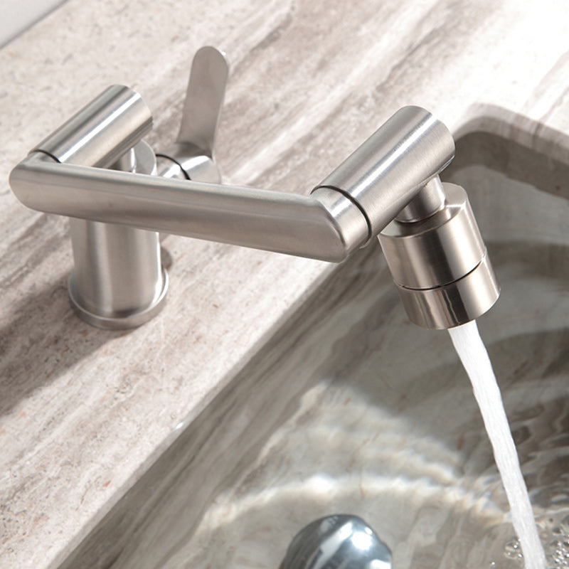 BowLift | Swivel Spout Bathroom Faucet Single Hole Basin Faucet with Lever Handle
