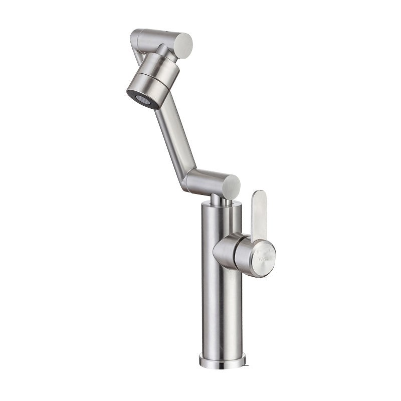 BowLift | Swivel Spout Bathroom Faucet Single Hole Basin Faucet with Lever Handle