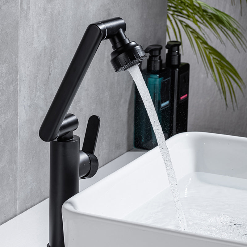 BowLift | Swivel Spout Bathroom Faucet Single Hole Basin Faucet with Lever Handle