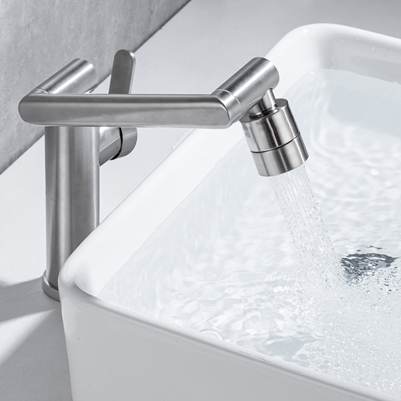 BowLift | Swivel Spout Bathroom Faucet Single Hole Basin Faucet with Lever Handle