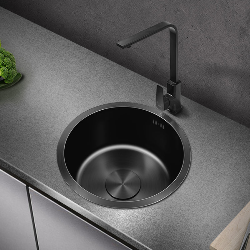 BowLift | Classic Round Wash Basin Stainless Steel Built-in Basin Non-slip Round Basin for the Kitchen