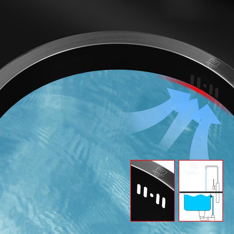 BowLift | Classic Round Wash Basin Stainless Steel Built-in Basin Non-slip Round Basin for the Kitchen