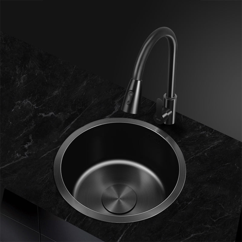 BowLift | Classic Round Wash Basin Stainless Steel Built-in Basin Non-slip Round Basin for the Kitchen