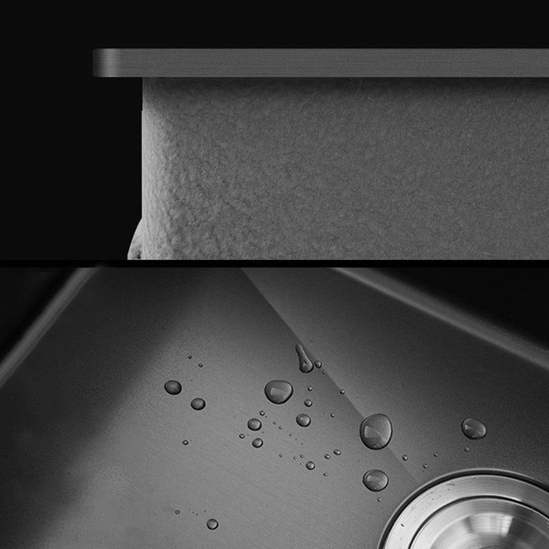 BowLift | Classic sink made of stainless steel built-in sink with scratch-resistant basin for the kitchen